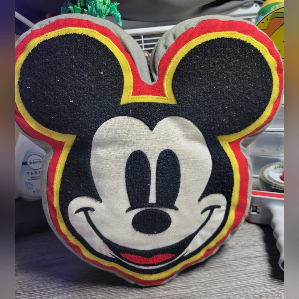 Disney Mickey Mouse Shaped Throw Pillow